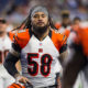August 18, 2016:  Cincinnati Bengals linebacker Rey Maualuga (58) runs off of the field at halftime during game action between the Cincinnati Bengals and the Detroit Lions during a preseason game played at Ford Field in Detroit, Michigan.  
(Photo by Scott W. Grau/Icon Sportswire)