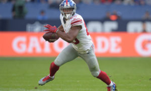New York Giants Wide Receiver Victor Cruz (80) during the NFL American Football  USA International Series Week 7 match between Los Angeles Rams and New York Giants played at Twickenham Stadium, Twickenham, 23rd October 2016 / American Football - NFL 2016/17 Week Seven Los Angeles Rams v New York Giants Twickenham Stadium, Twickenham, United Kingdom 23 October 2016  (Photo by BPI/Imago/Icon Sportswire) ****NO AGENTS----NORTH AND SOUTH AMERICA SALES ONLY----NO AGENTS----NORTH AND SOUTH AMERICA SALES ONLY****