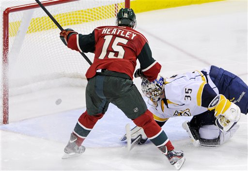 Dany Heatley, Pekka Rinne