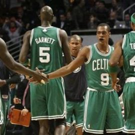 celtics on the floor