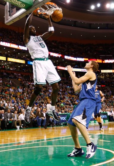 Garnett finishes alley oop timberwolves 2