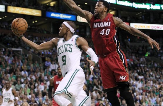 rondo drives against miami