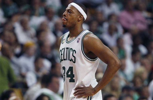 paul pierce leaves the floor