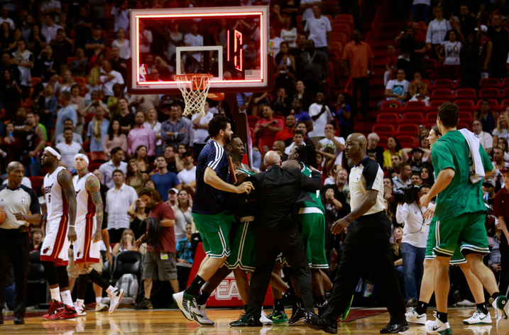 celtics celebrate in miami