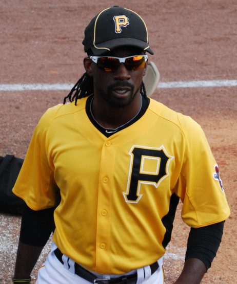 Andrew McCutchen signing autographs