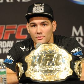 Chris Weidman with championship belt - Jayne
      Kamin-Oncea-USA TODAY Sports
