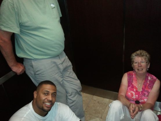 lamarrwoodleystuckinanelevator