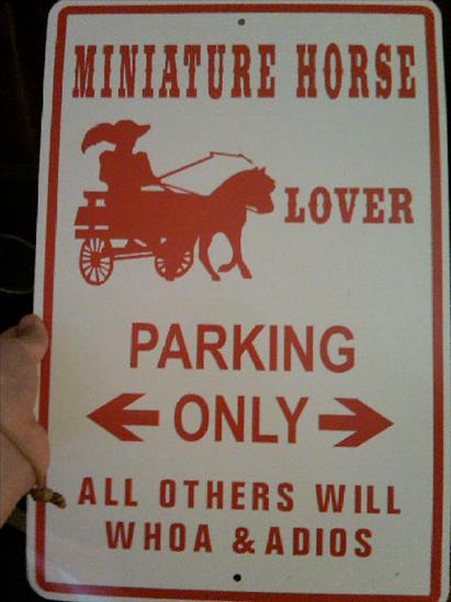 minihorseloversign