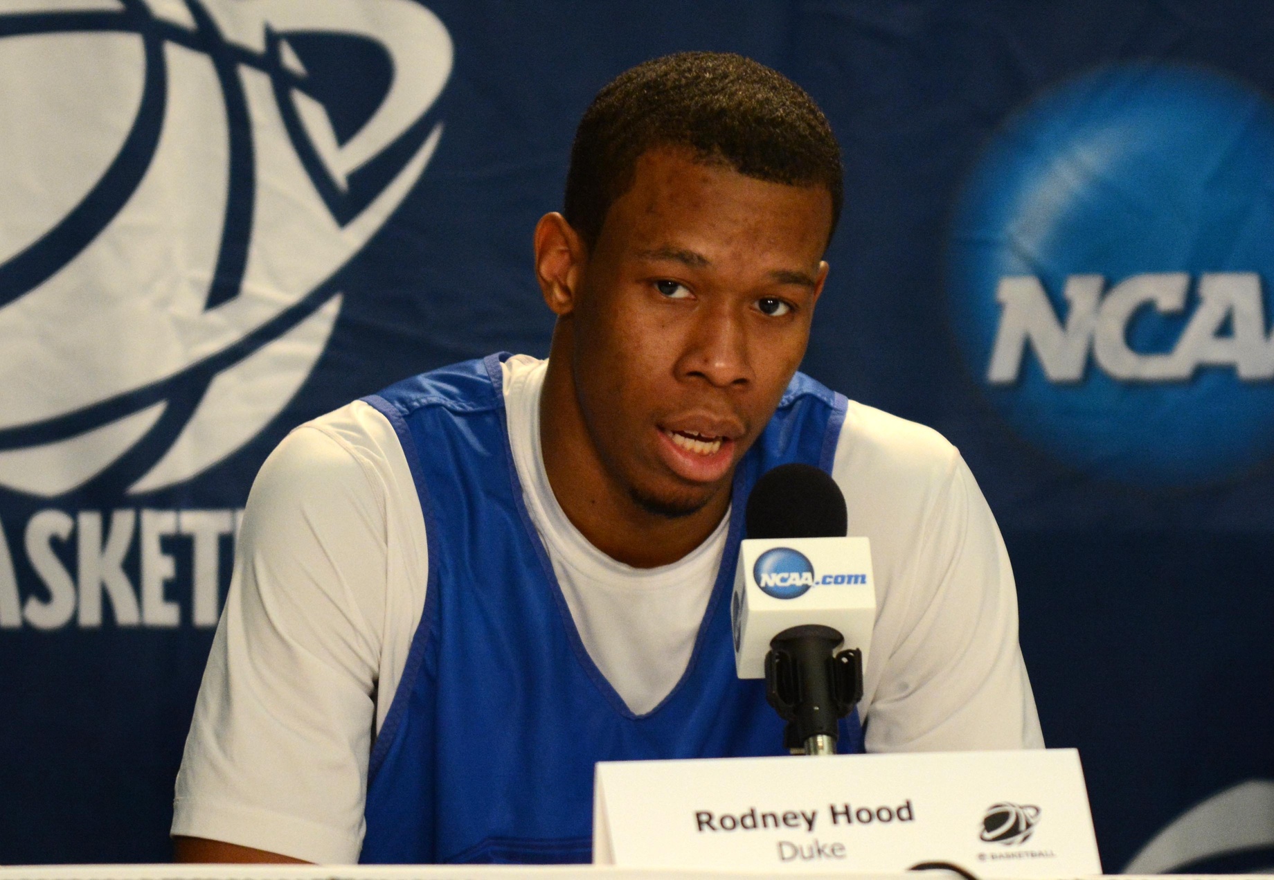 duke's rodney hood at press conference