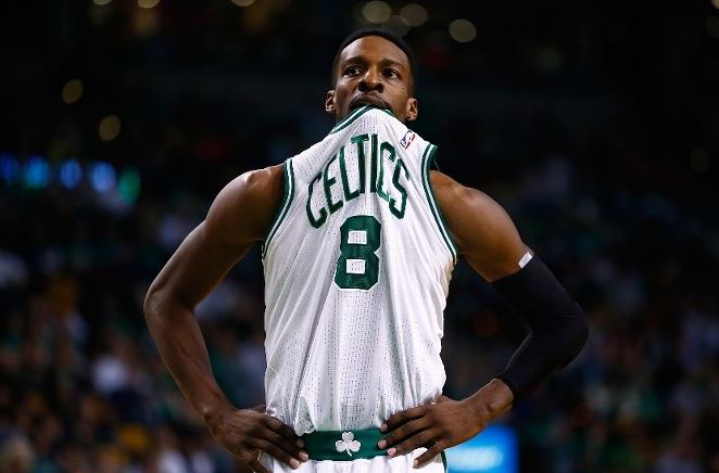 jeff green jersey in mouth
