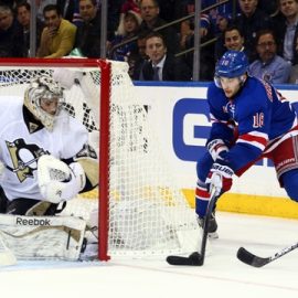 NHL: Stanley Cup Playoffs-Pittsburgh Penguins at New York Rangers