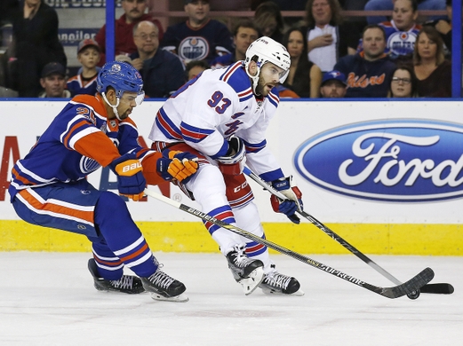 NHL: New York Rangers at Edmonton Oilers