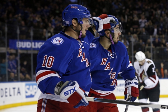 NHL: Arizona Coyotes at New York Rangers