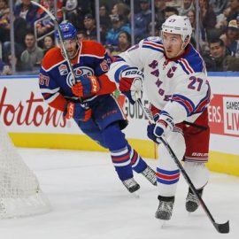 NHL: New York Rangers at Edmonton Oilers