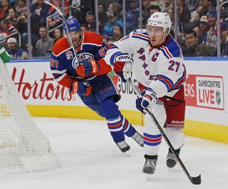 NHL: New York Rangers at Edmonton Oilers