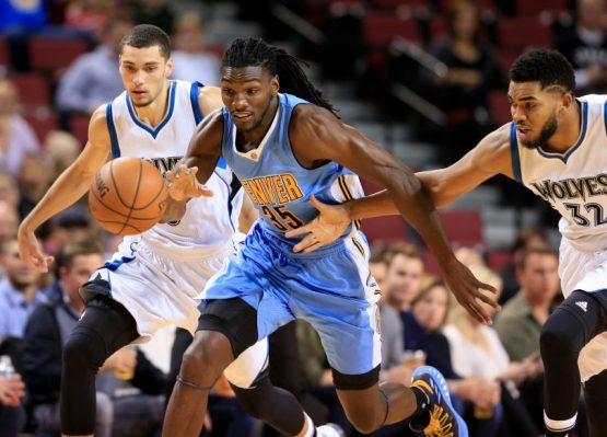 Zach LaVine, Karl-Anthony Towns, Kenneth Faried