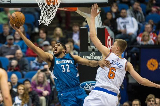 NBA: New York Knicks at Minnesota Timberwolves