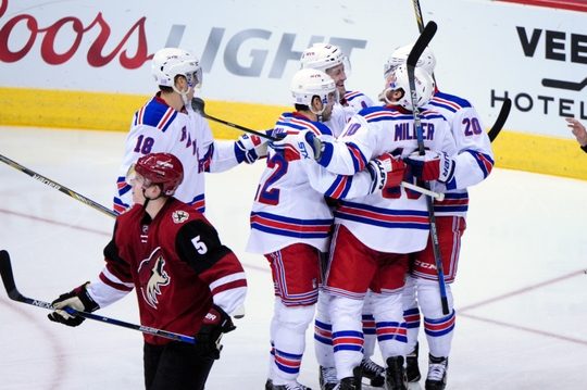NHL: New York Rangers at Arizona Coyotes
