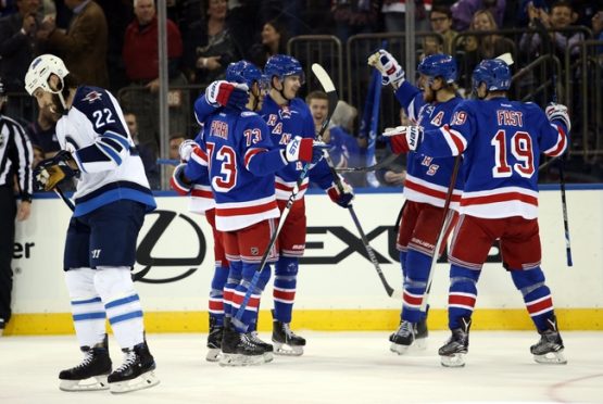 NHL: Winnipeg Jets at New York Rangers