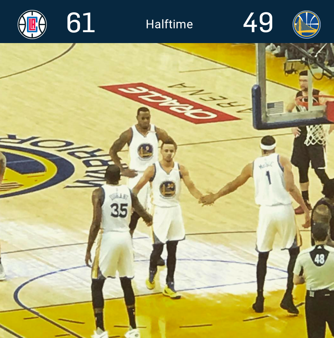 (Photo: @letsgowarriors Instagram account via @annemarie818)