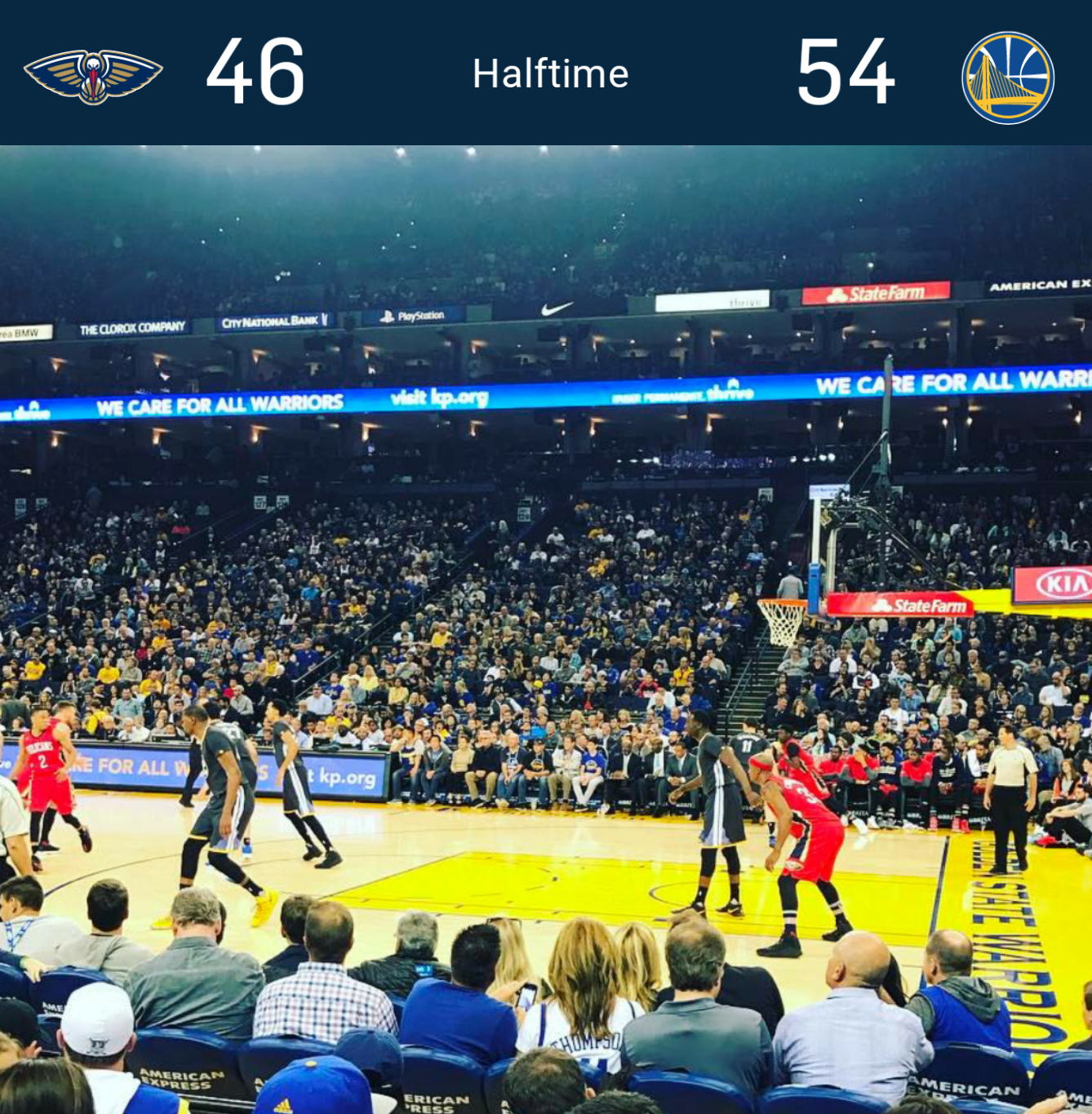 (Photo: @letsgowarriors Instagram account via @floydophone)