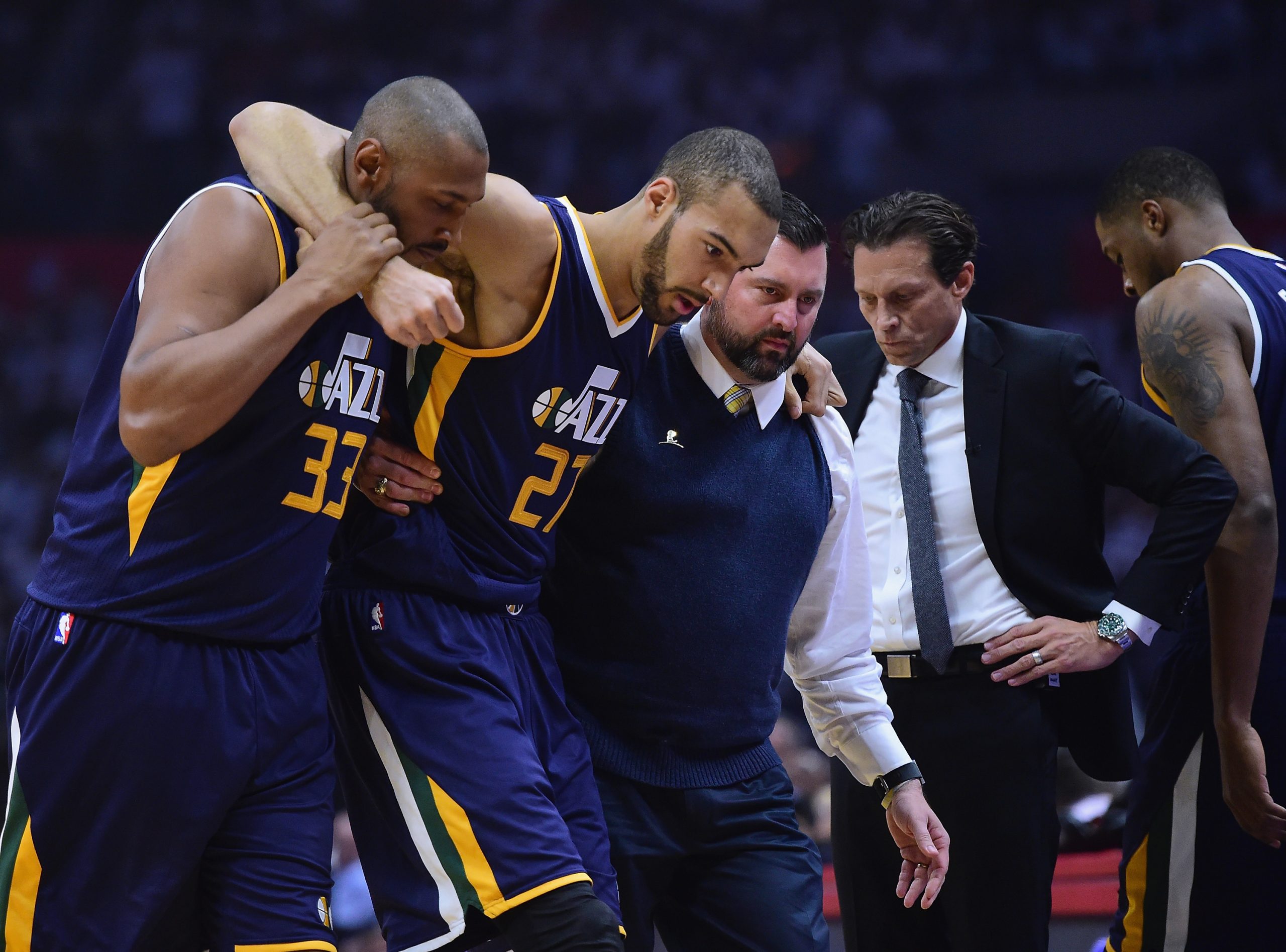 Utah Jazz v Los Angeles Clippers - Game One