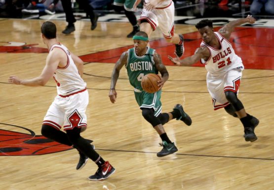 Paul Zipser, Isaiah Thomas, Jimmy Butler