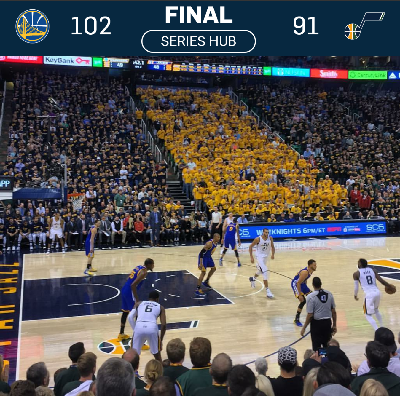 (Photo: @letsgowarriors Instagram account via @bonnevillebarrles)