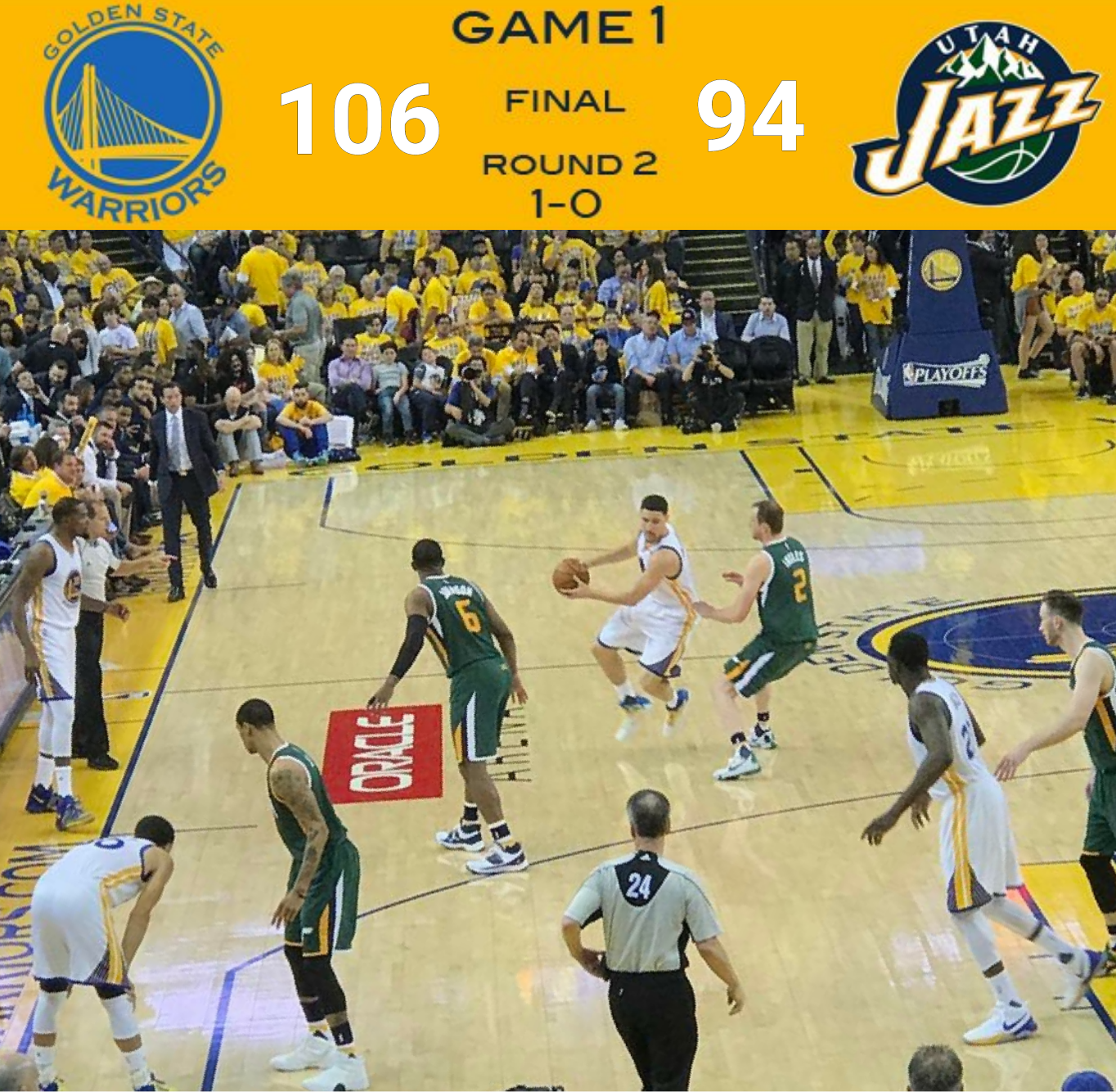 (Photo: @letsgowarriors Instagram account via @srt8smashin)