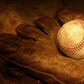 old ballglove-ball