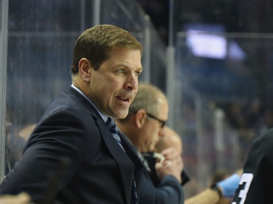 NEW YORK, NY - JANUARY 19: Doug Weight of the New York Islanders handles his first game as head coach against the Dallas Stars at the Barclays Center on January 19, 2017 in the Brooklyn borough of New York City. (Photo by Bruce Bennett/Getty Images)