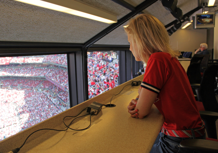 BUSCH STADIUM PRESS BOX