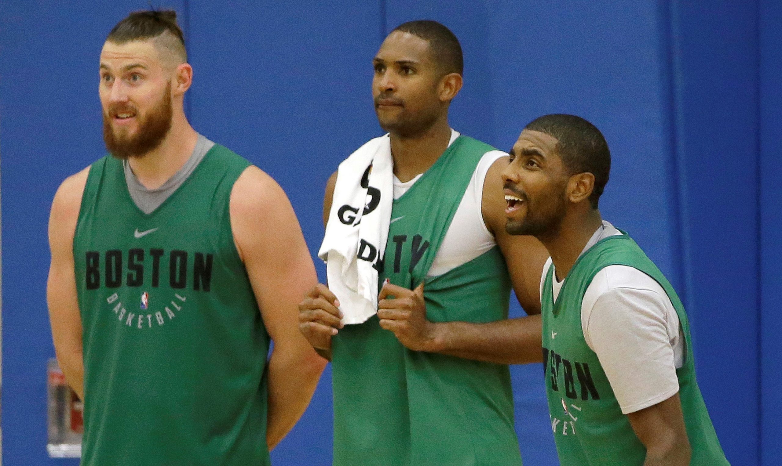 Aron Baynes, Al Horford, Kyrie Irving