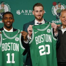 Kyrie Irving, Gordon Hayward, Danny Ainge