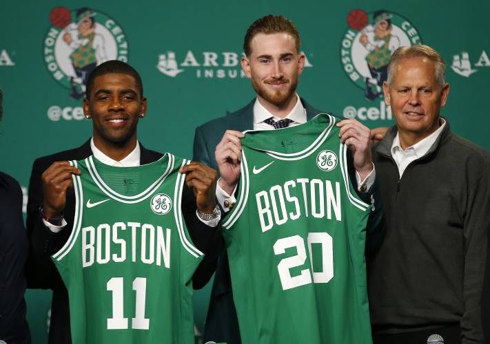 Kyrie Irving, Gordon Hayward, Danny Ainge