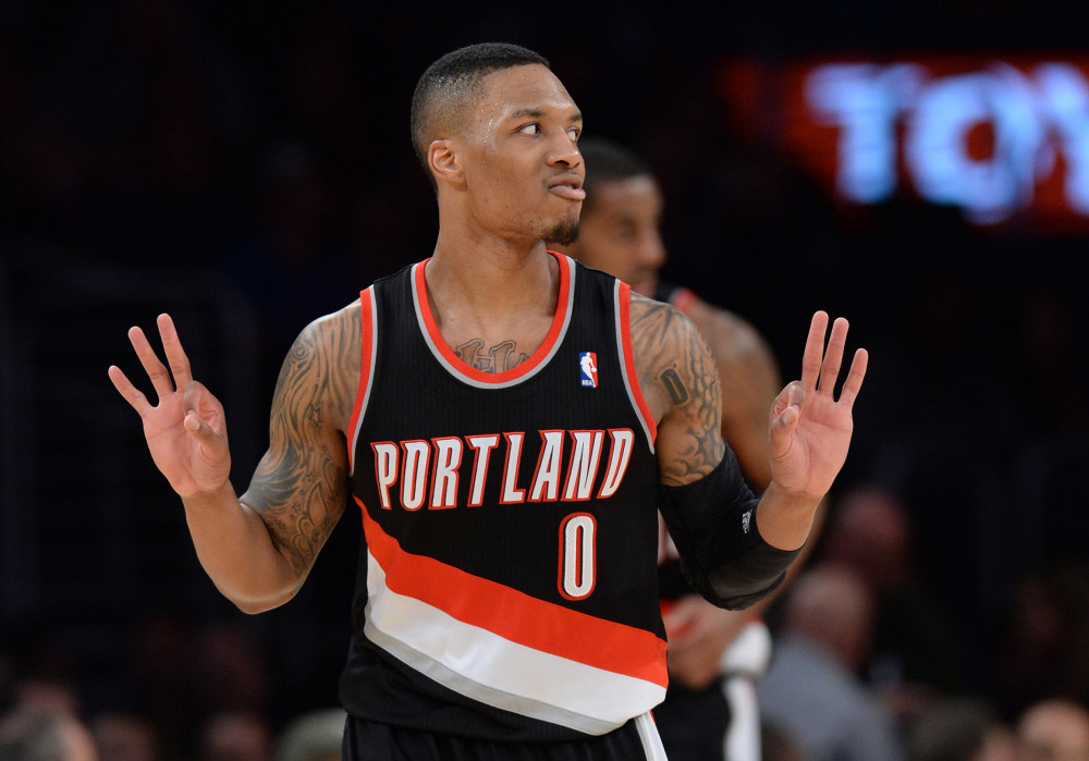 USP NBA: PORTLAND TRAIL BLAZERS AT LOS ANGELES LAK S BKN USA CA