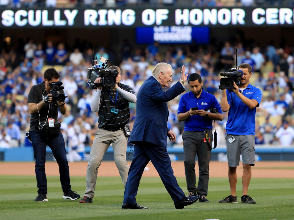at Dodger Stadium on May 3, 2017 in Los Angeles, California.