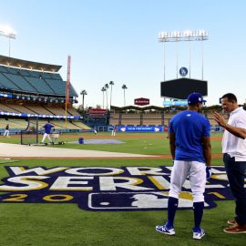 World Series - Workout Day - Dodger Stadium