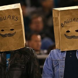 during a game at EverBank Field on November 8, 2012 in Jacksonville, Florida.