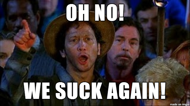 Wesuckagain