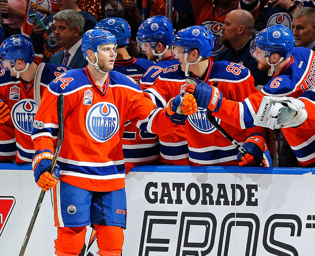 NHL: Stanley Cup Playoffs-San Jose Sharks at Edmonton Oilers