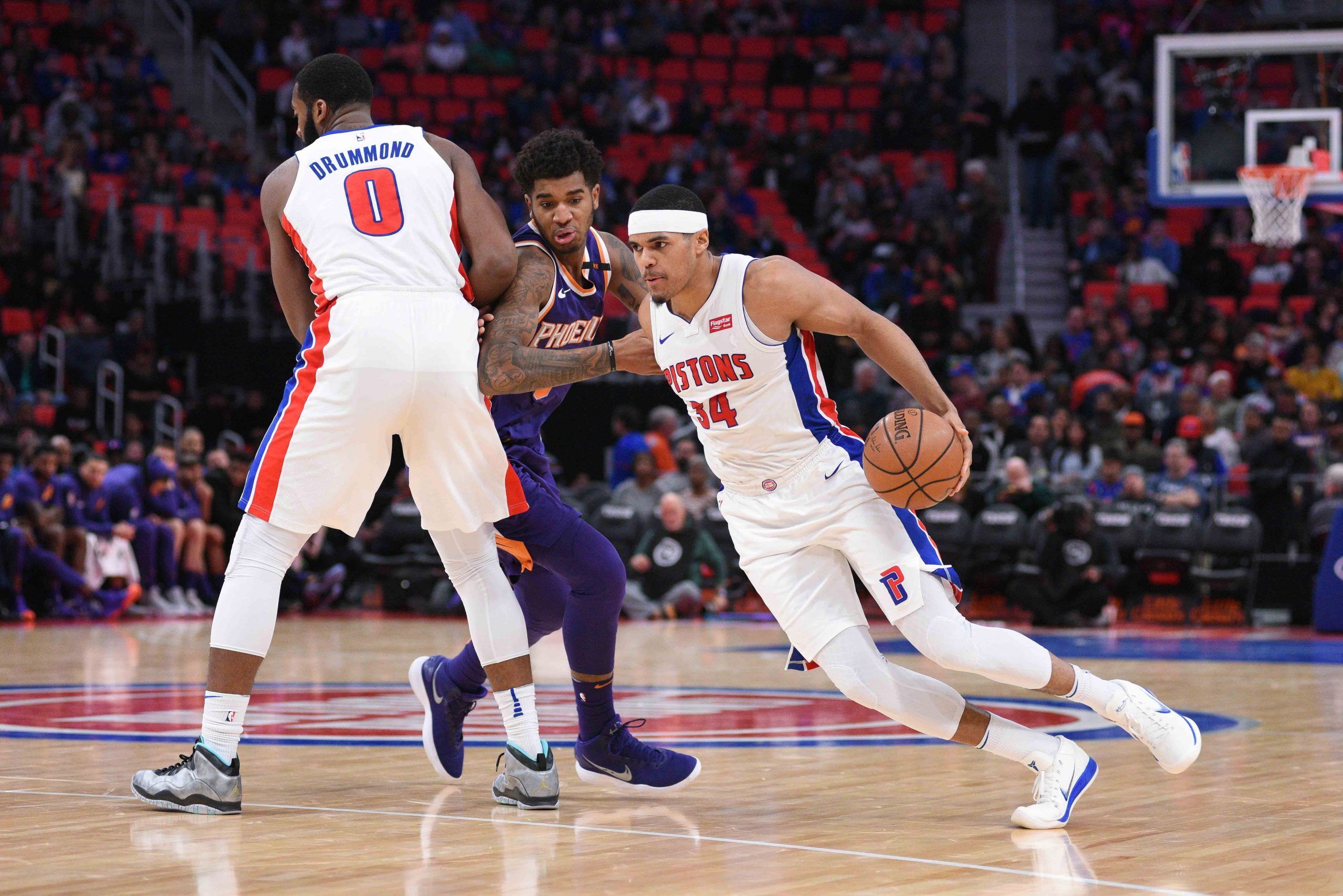 NBA: Phoenix Suns at Detroit Pistons