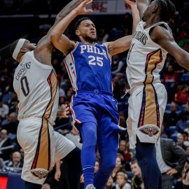 NBA: Philadelphia 76ers at New Orleans Pelicans