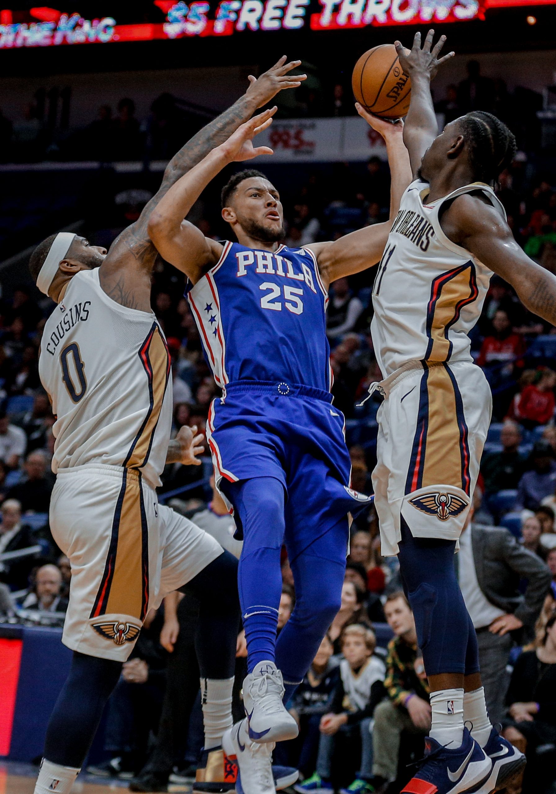 NBA: Philadelphia 76ers at New Orleans Pelicans