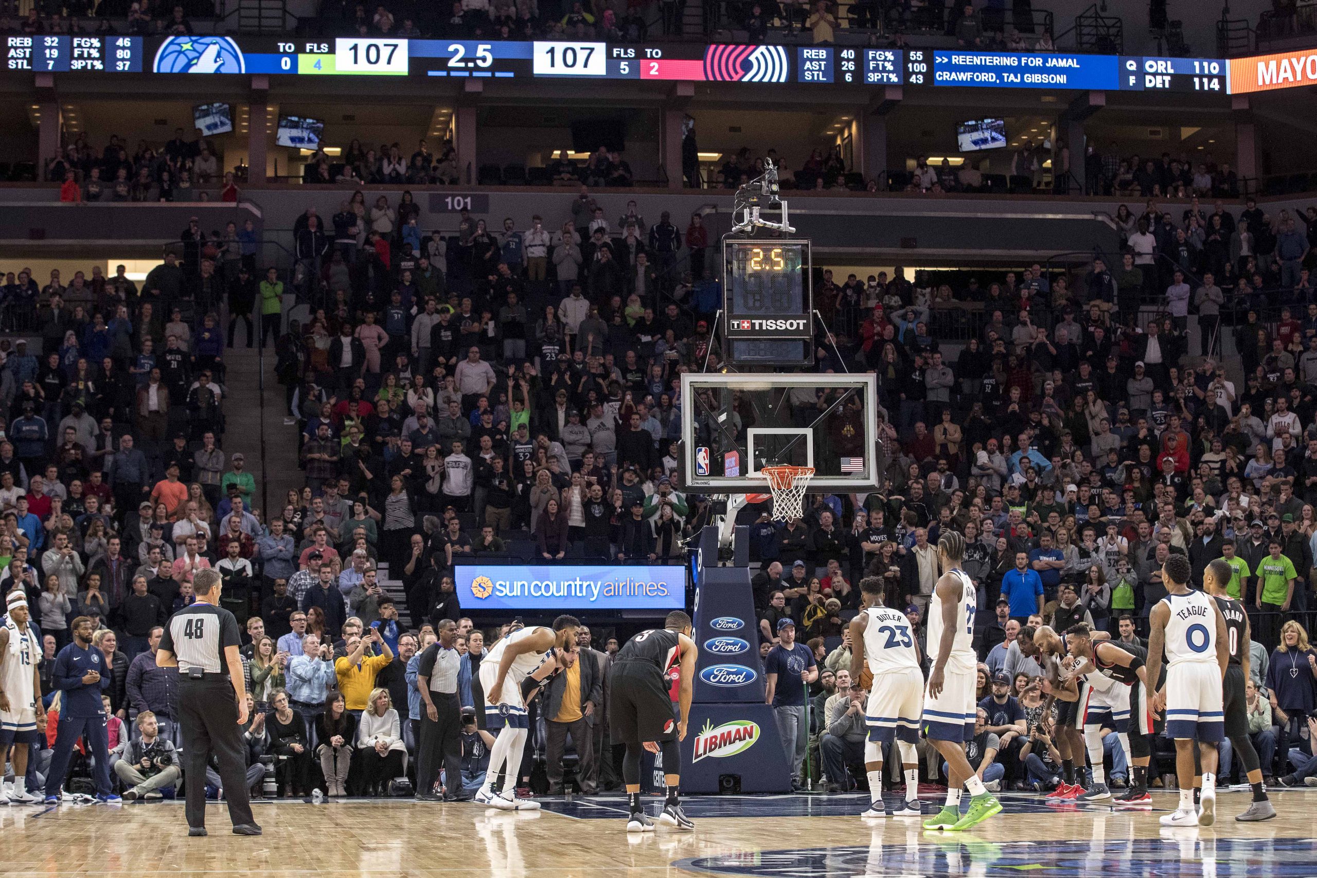 NBA: Portland Trail Blazers at Minnesota Timberwolves