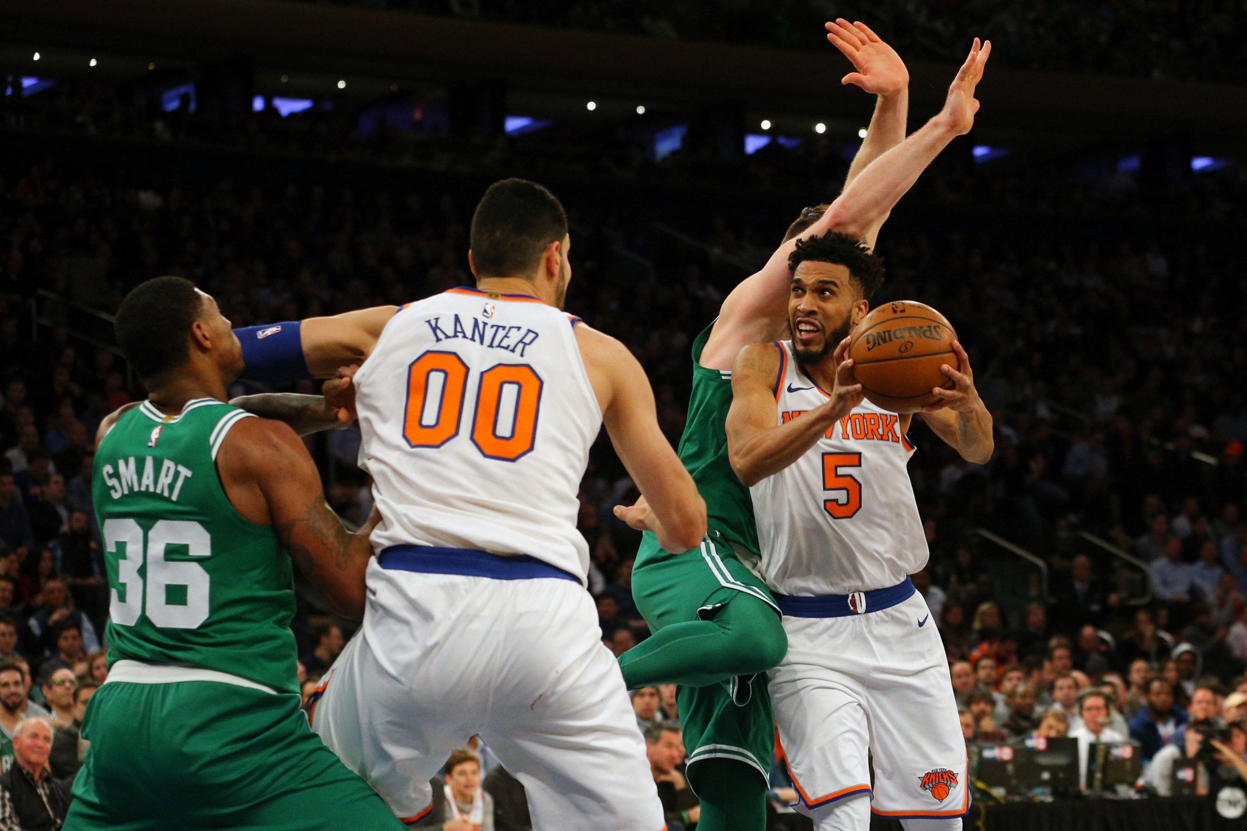 NBA: Boston Celtics at New York Knicks