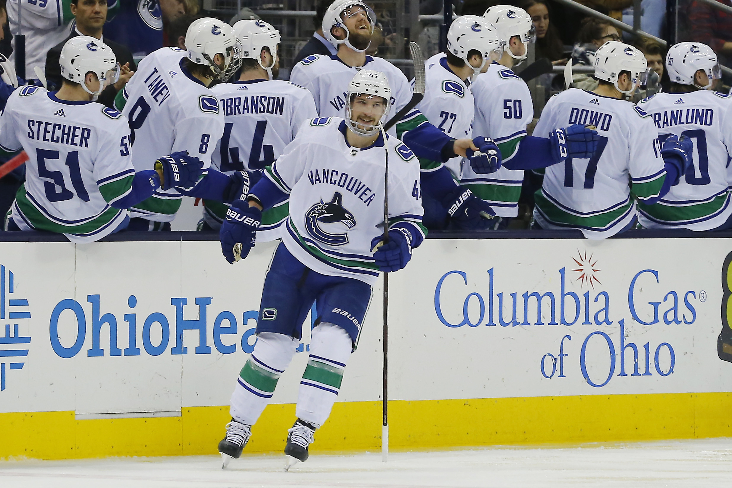 NHL: Vancouver Canucks at Columbus Blue Jackets