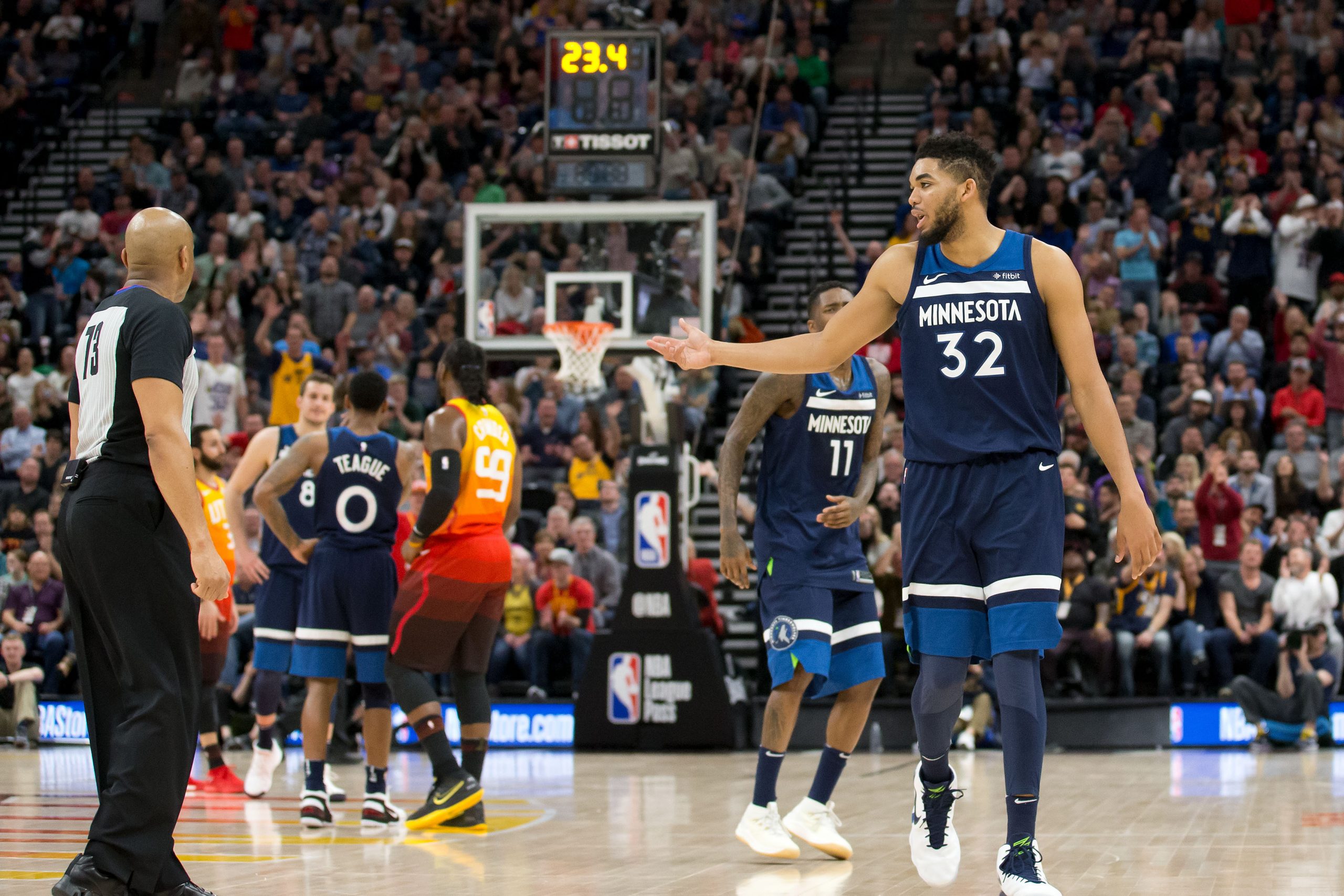 NBA: Minnesota Timberwolves at Utah Jazz