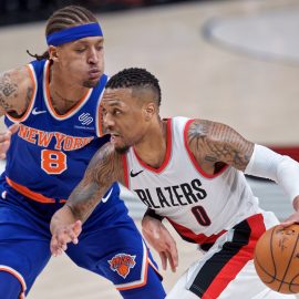 NBA: New York Knicks at Portland Trail Blazers
