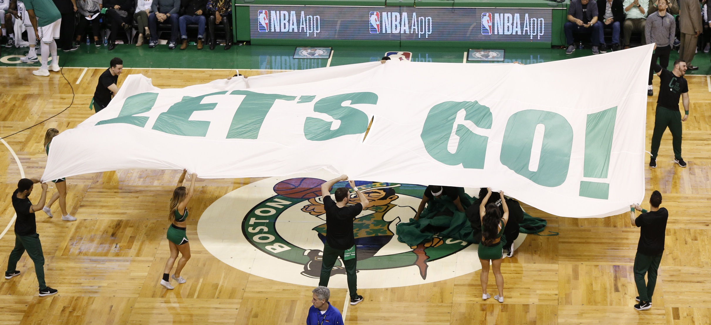celtics let's go banner